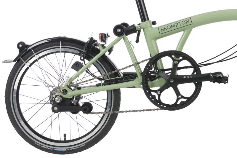 Brompton C Line Explore Folding Bike 2023 in Matcha Green-2